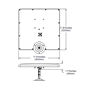 Circular Polarized RFID Antenna Mechanical Drawing